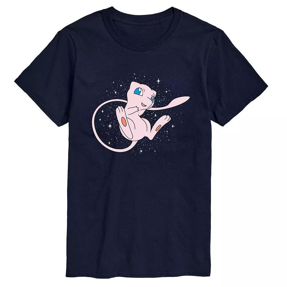 Men's Pokemon Starry Mew Tee, Size: Large, Black Product Image