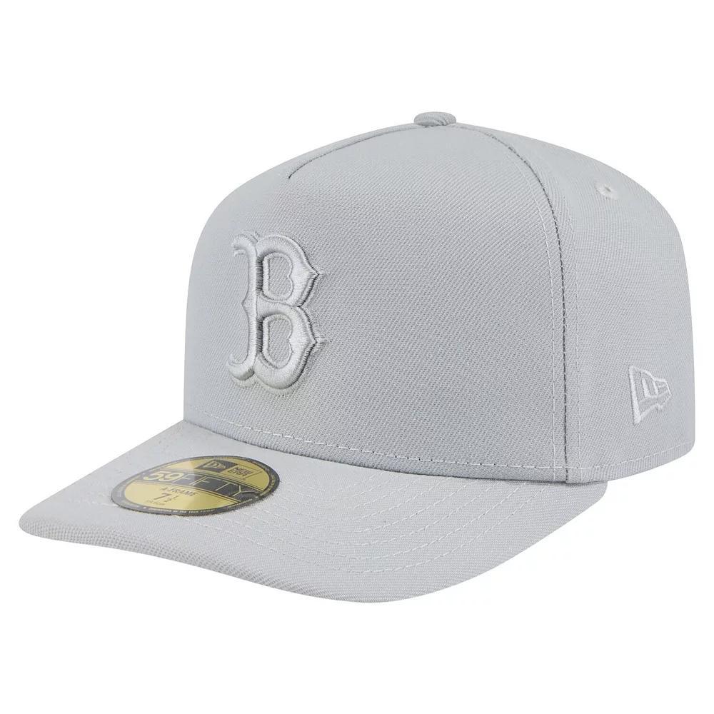 Men's New Era  Gray Boston Red Sox Colorpack 59FIFTY Fitted Hat, Size: 7, Grey Product Image