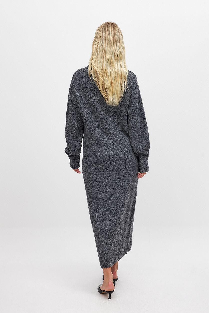 Knitted Maxi Turtle Neck Dress Product Image