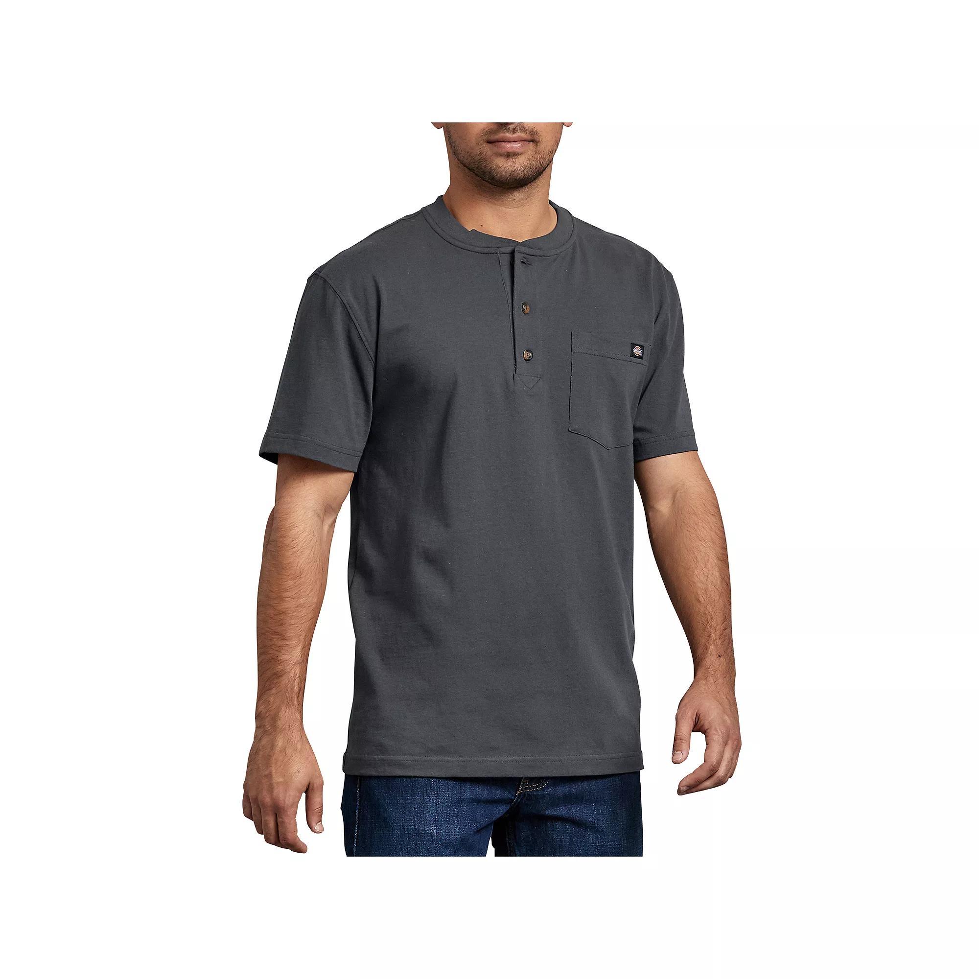 Men's Dickies Heavyweight Short Sleeve Henley,  Product Image