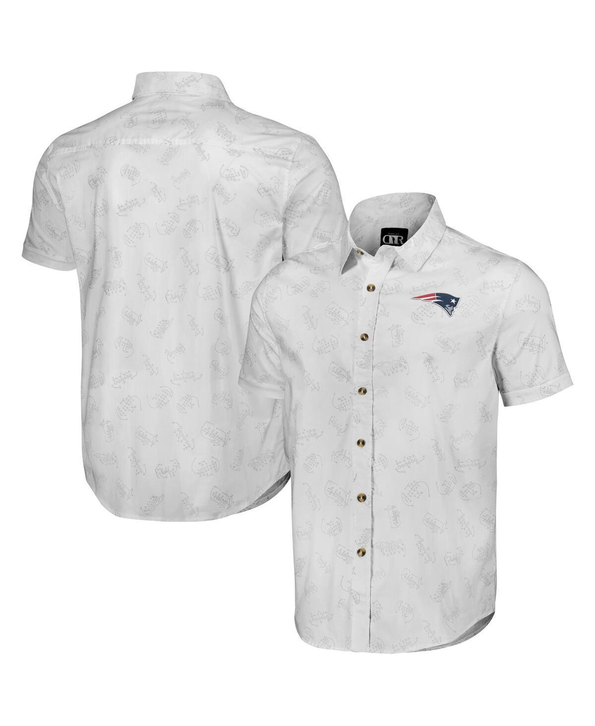 Mens NFL x Darius Rucker Collection by Fanatics Los Angeles Chargers Woven Short Sleeve Button Up Shirt Product Image