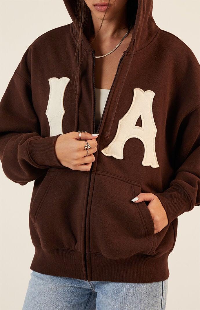 Women's LA Zip Up Hoodie Product Image