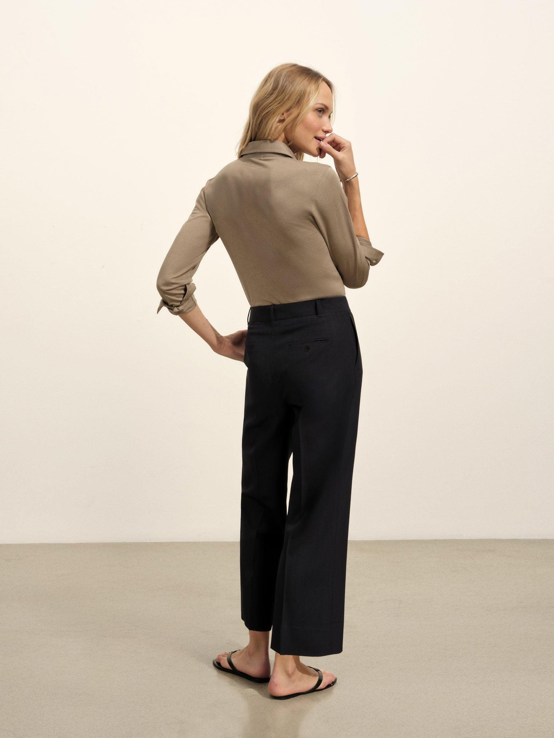 Deep Navy Midtown Wool Trouser Product Image