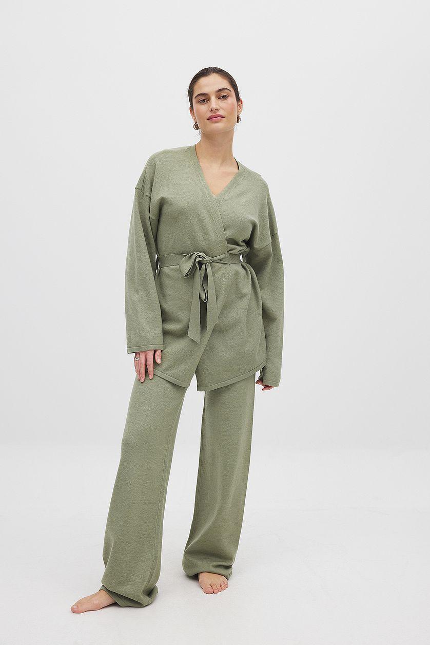 Knitted Wide Trousers Product Image