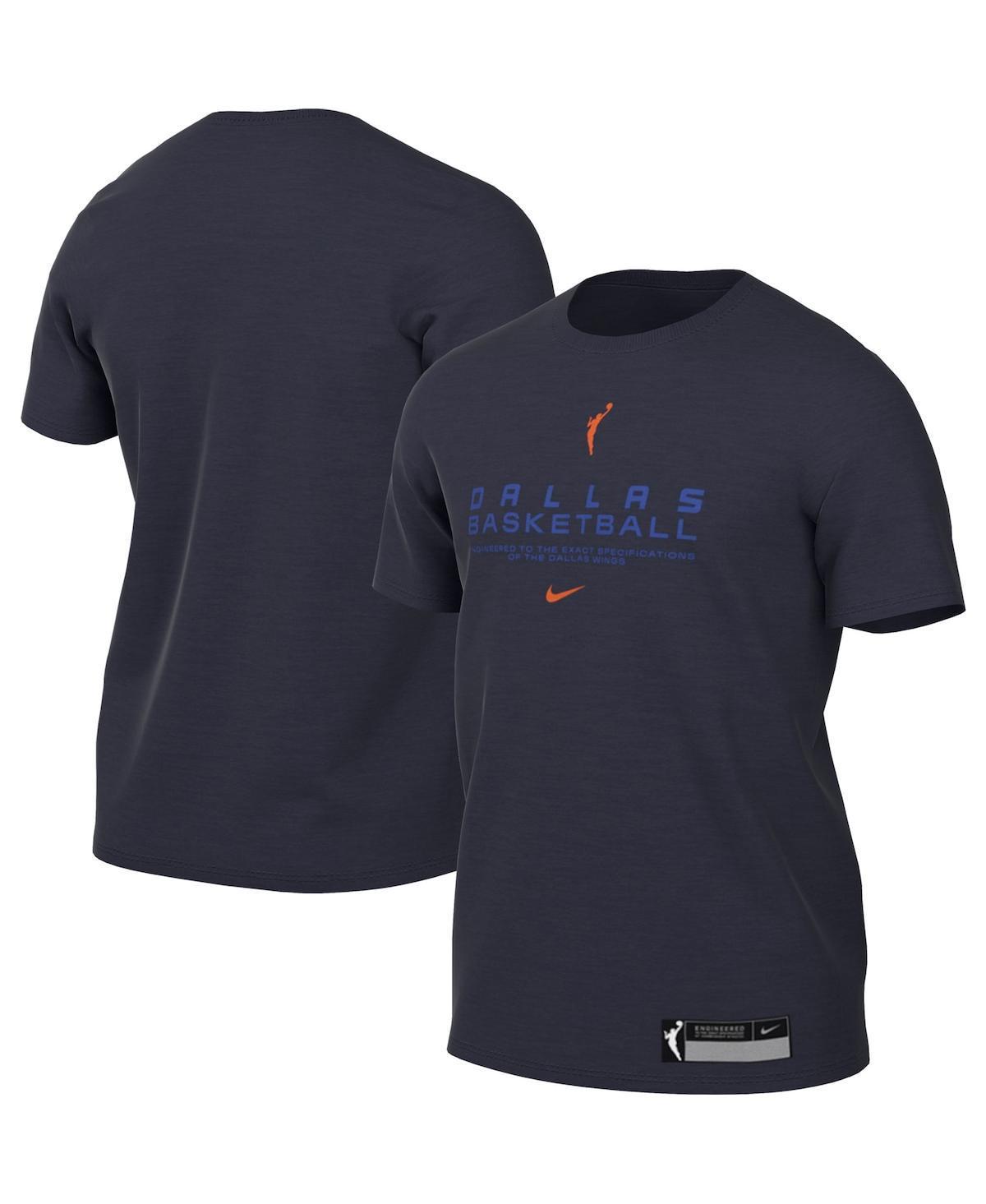 Mens Nike Navy Dallas Wings On Court Legend Essential Practice T-shirt Product Image