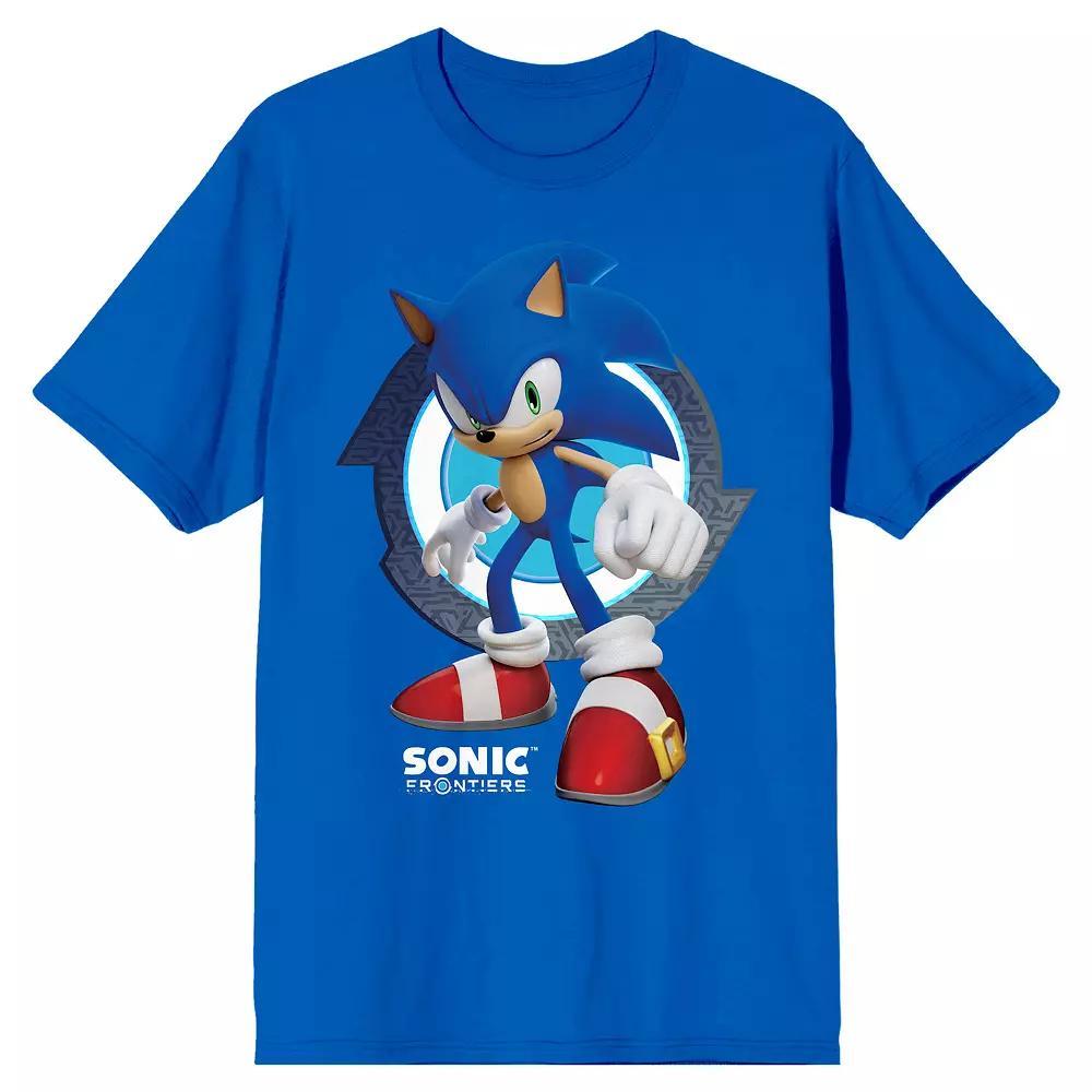 Men's Sonic Frontiers Videogame Graphic Tee, Size: Small, Blue Product Image