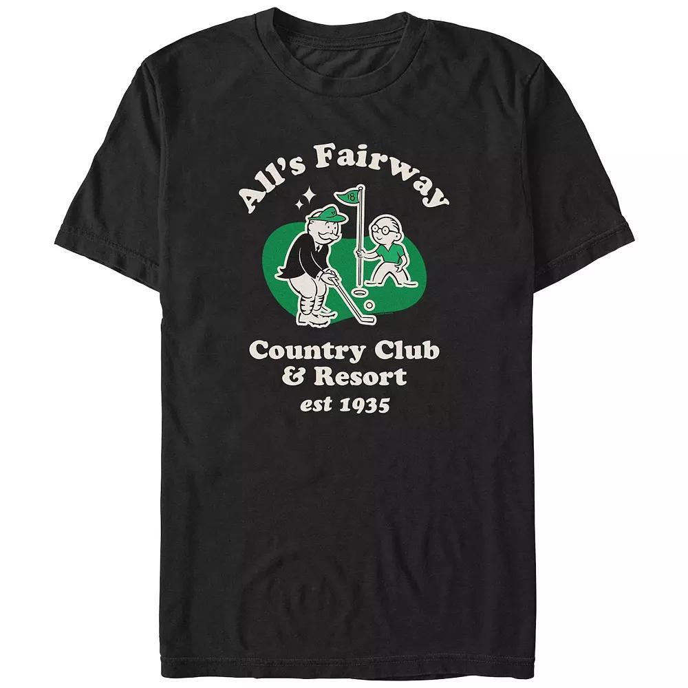 Big & Tall Monopoly All's Fairway Country Club And Resort Graphic Tee, Men's,  Product Image