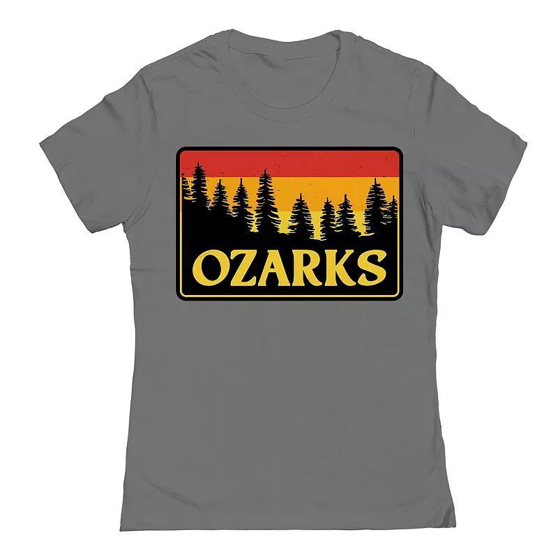 Juniors Ozarks Womens Graphic Tee, Girls Grey Product Image