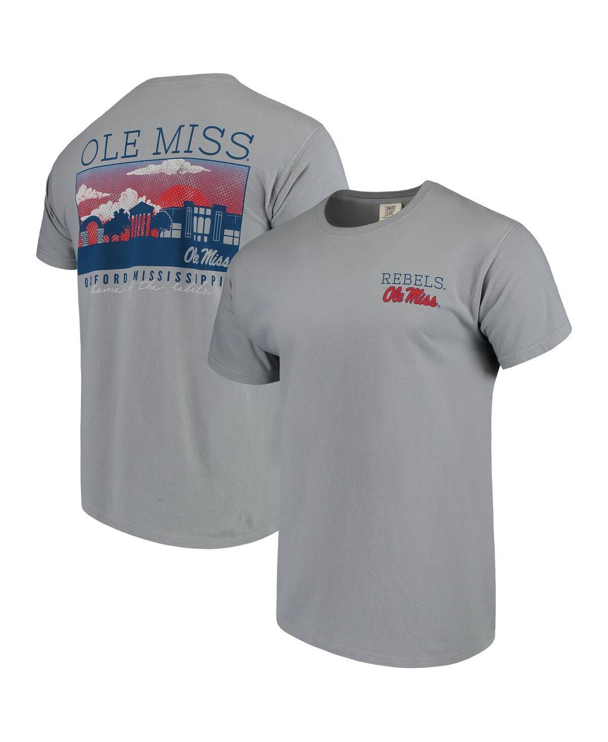 Mens Gray Ole Miss Rebels Comfort Colors Campus Scenery T-Shirt Product Image