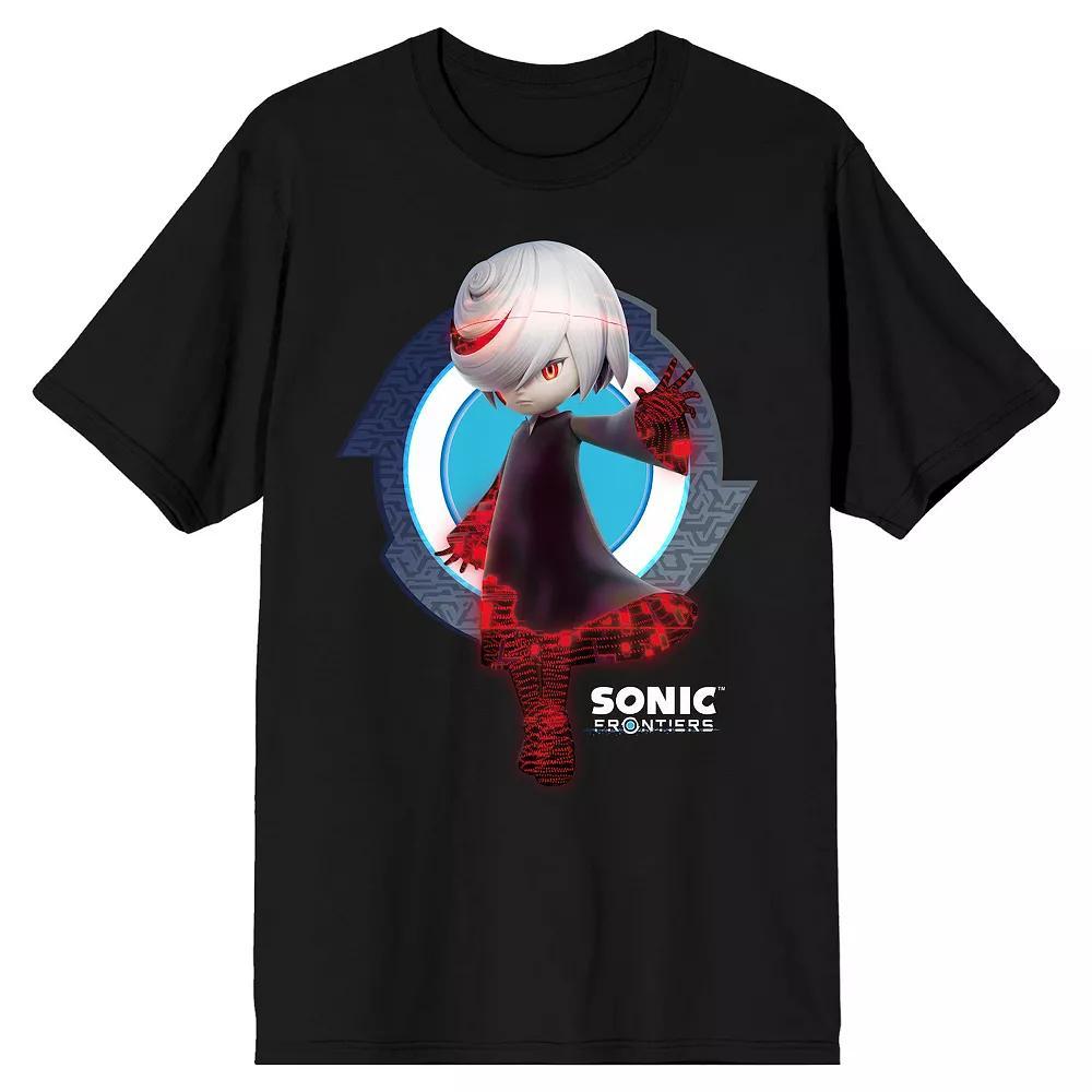 Men's Sonic Frontiers Videogame Graphic Tee, Size: Small, Black Product Image
