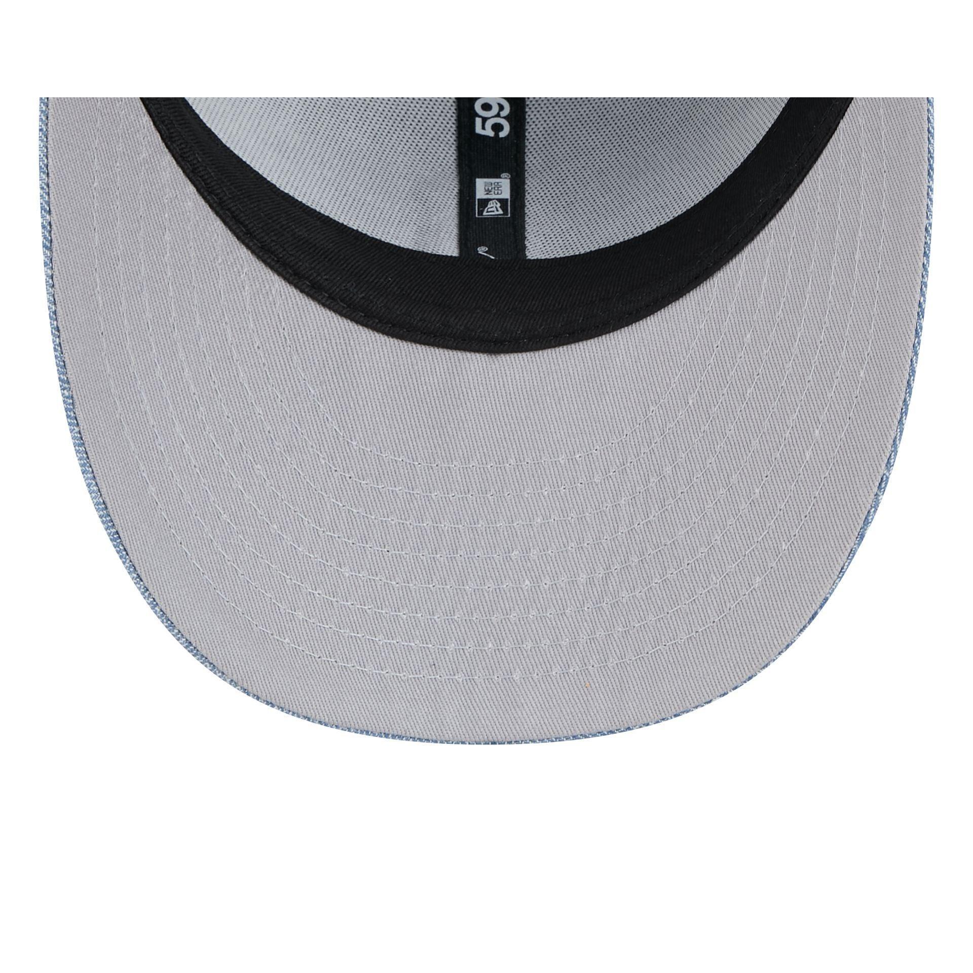 Detroit Tigers Hand Stitched Chambray Low Profile 59FIFTY Fitted Hat Male Product Image