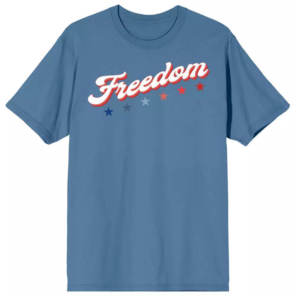 Men's Americana Freedom Blue Fog Tee, Size: Small Product Image