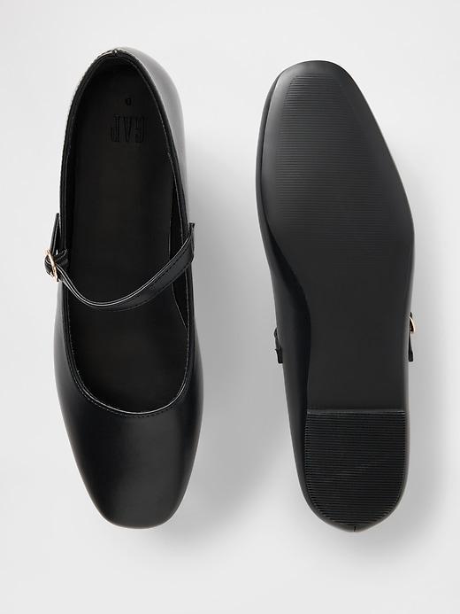 Vegan Leather Mary Jane Flats Product Image