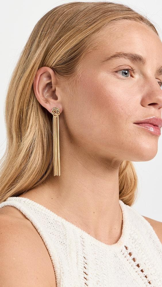 SHASHI Rose Chain Drop Earrings | Shopbop Product Image