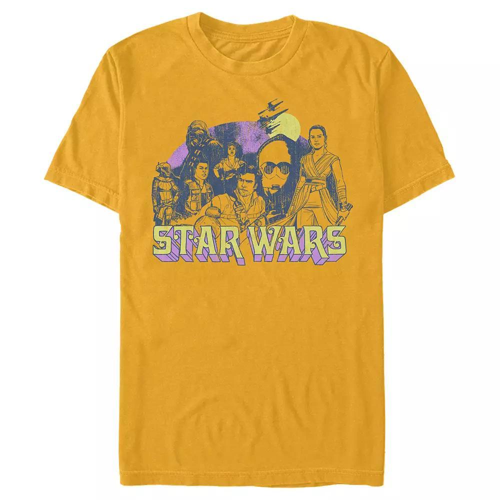 Men's Star Wars Retro Style Rebels Graphic Tee, Size: Medium, Gold Product Image