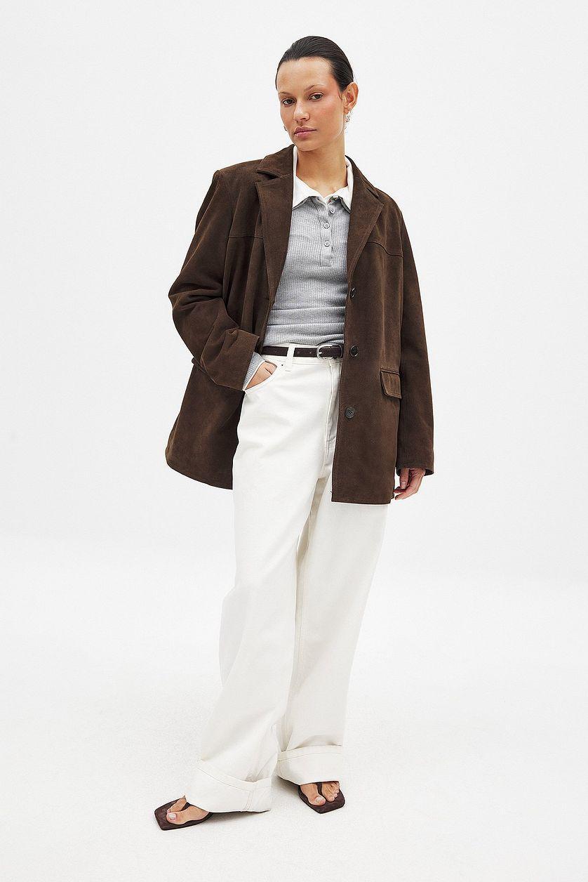 Oversized Suede Blazer Product Image