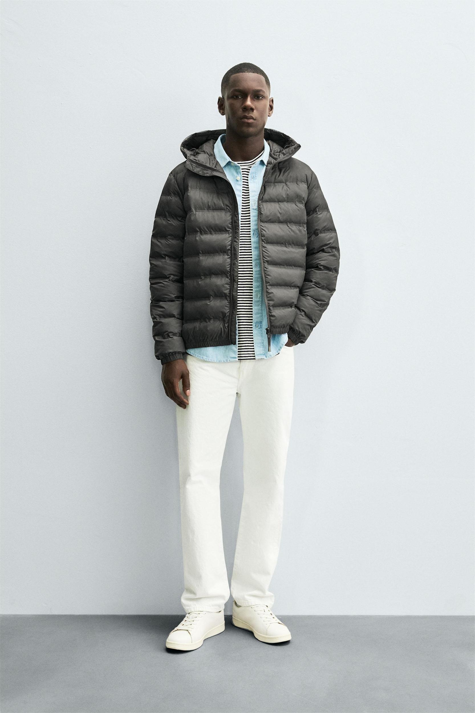 LIGHTWEIGHT HOODED PADDED JACKET Product Image