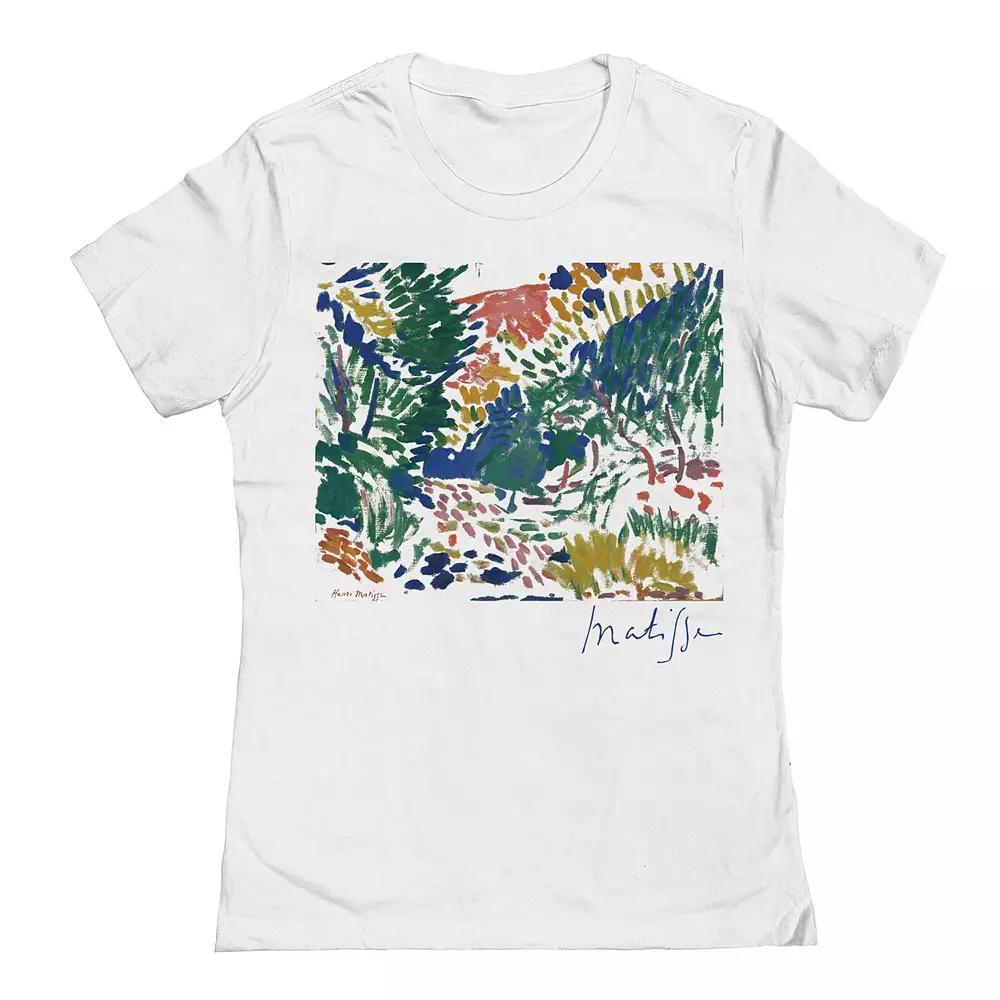 Junior's Matisse Landscape Womens Graphic Tee, Girl's, Size: Large, White Product Image