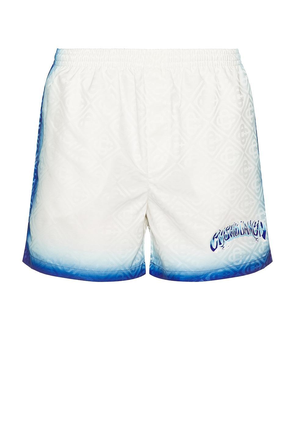 Printed Jacquard Monogram Swim Shorts Product Image