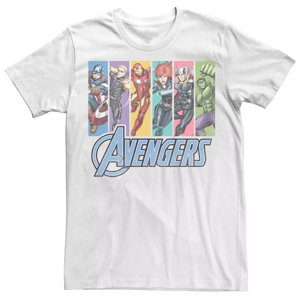 Men's Marvel Avengers Unite Pane Tee, Size: Medium, White Product Image