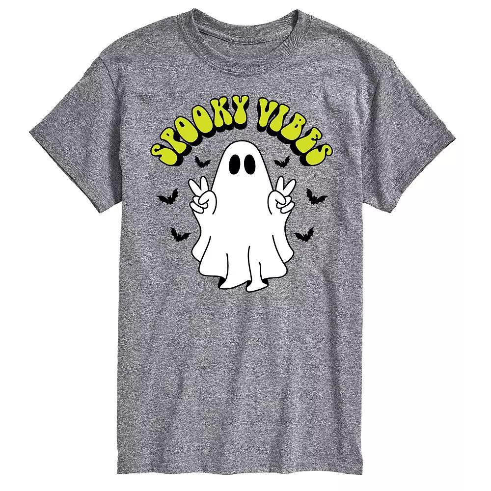 Big & Tall Spooky Vibes Ghost Graphic Tee, Men's,  Product Image