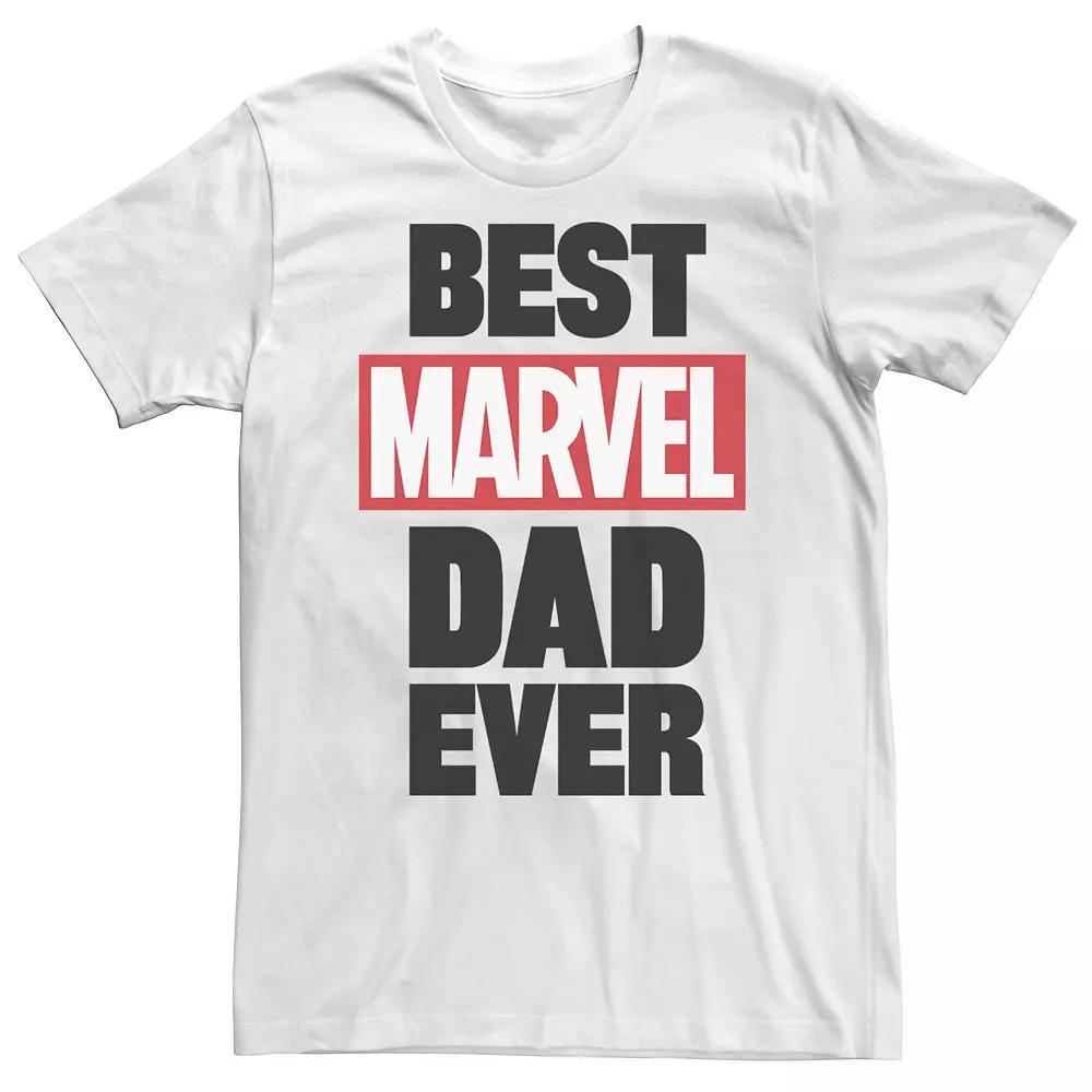 Big & Tall Marvel "Best Marvel Dad Ever" Tee, Men's,  Product Image