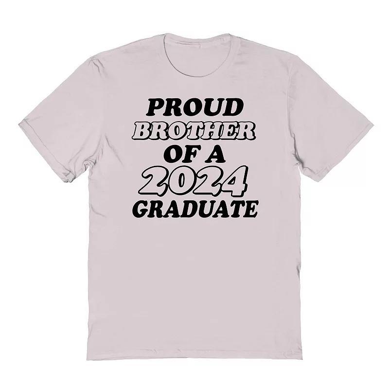 Mens COLAB89 by Threadless Proud Parent Of A 2024 Graduate Graphic Tee, Womens Grey Product Image