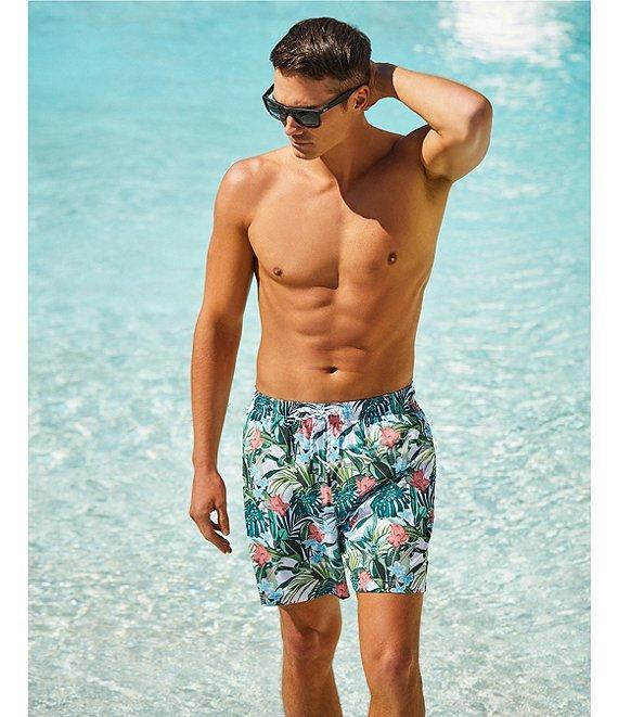 Cremieux All Over Tropical 6#double; Swim Trunks Product Image