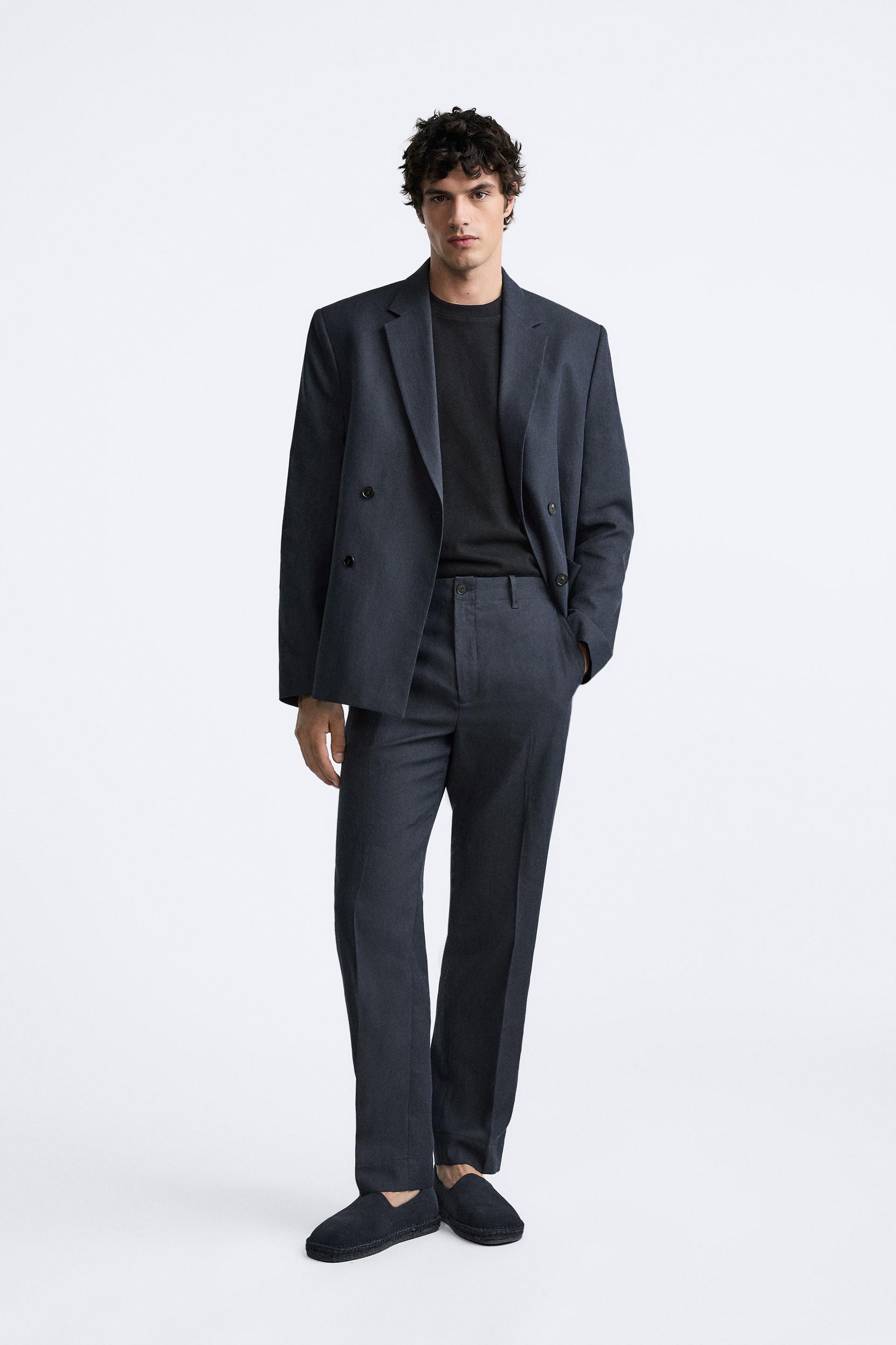 HERRINGBONE SUIT PANTS Product Image