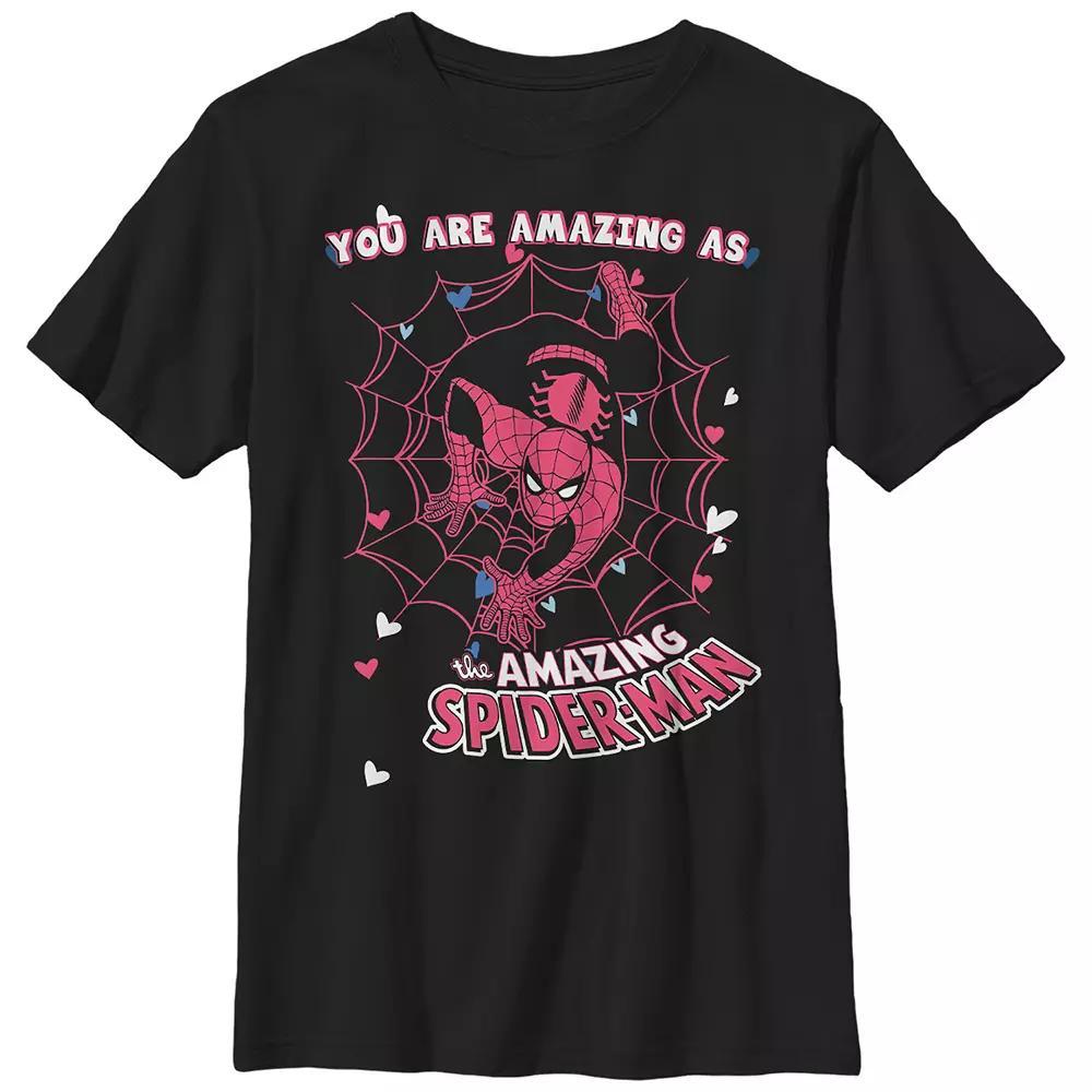 Boys 8-20 Husky Marvel Spider-Man You're As Amazing As The Amazing Spider-Man Graphic Tee, Boy's,  Product Image