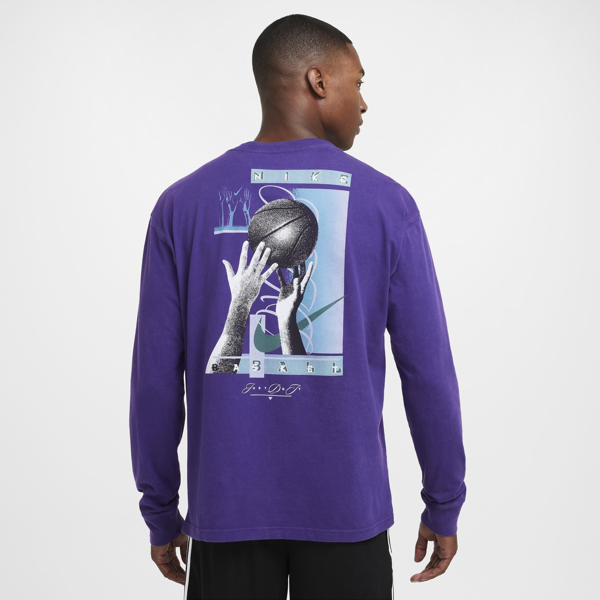 Nike Mens Max90 Long-Sleeve Basketball T-Shirt | HF6195-504 Product Image