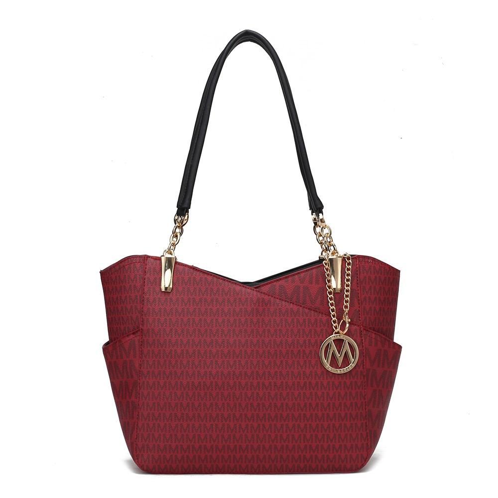 MKF Collection Jules Women Tote Handbag Large Capacity by Mia K. - Burgundy Product Image