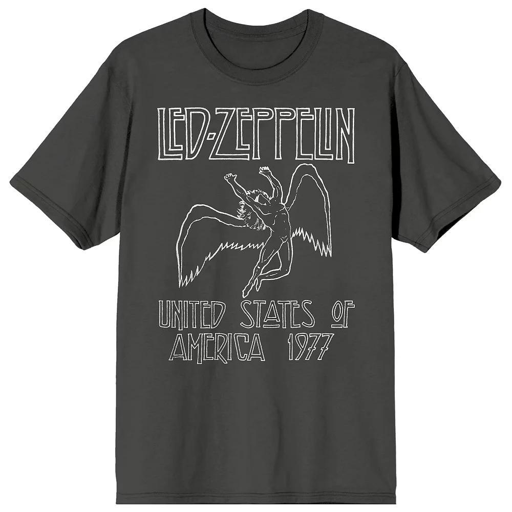 Mens Led Zeppelin Falling Icarus Short Sleeve Graphic Tee Product Image