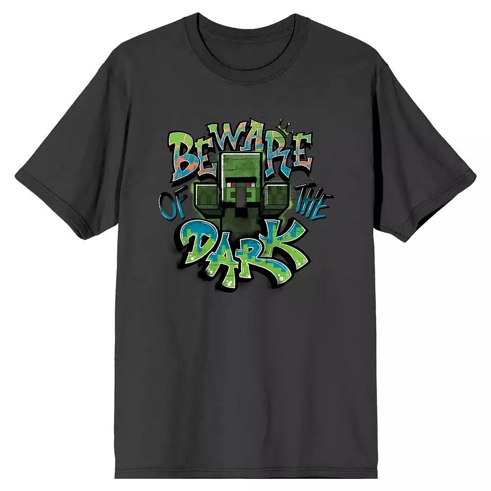 Men's Minecraft Beware of the Dark Tee, Size: XXL, Black Product Image