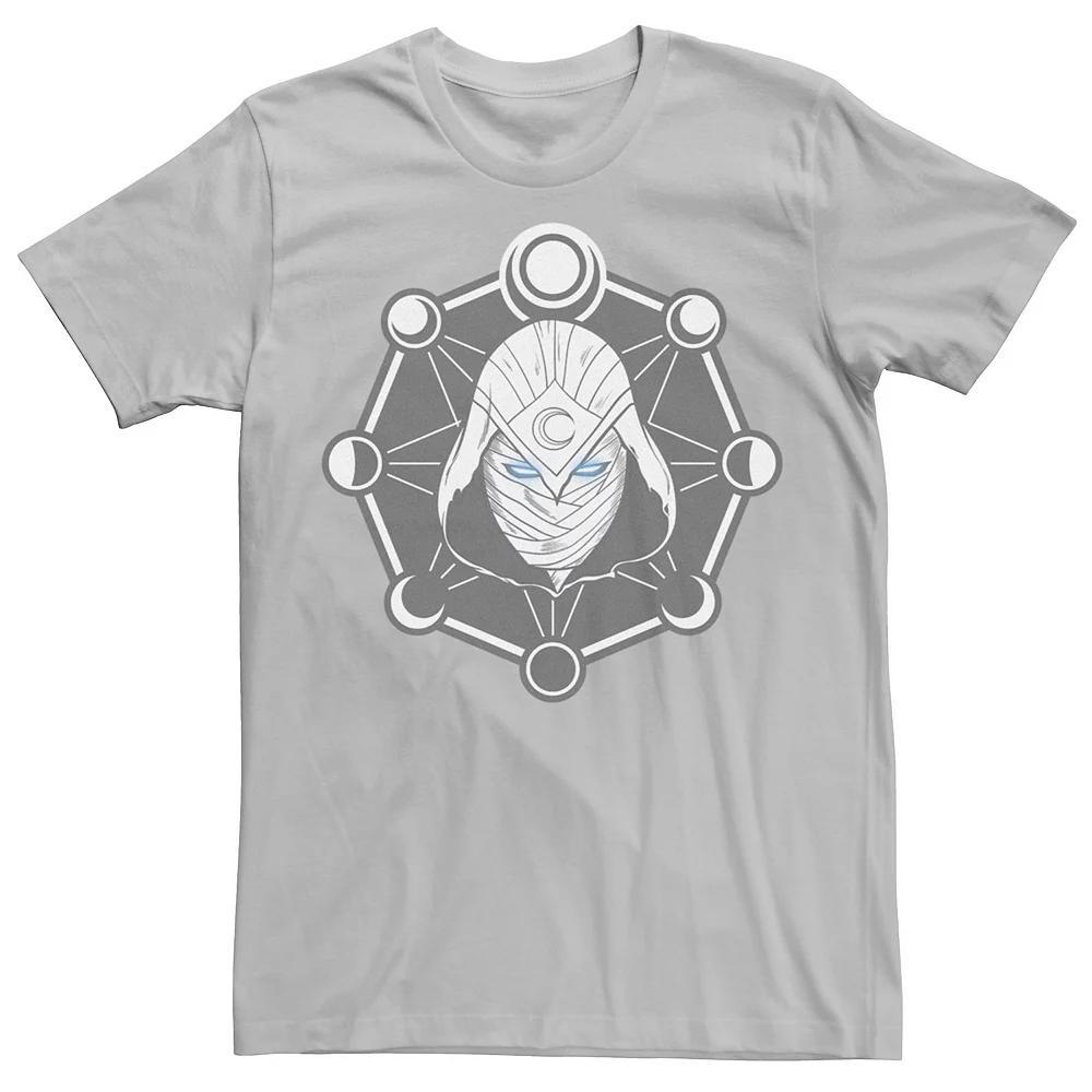 Men's Marvel Moon Knight Mask Headshot Logo Phases Tee,  Product Image