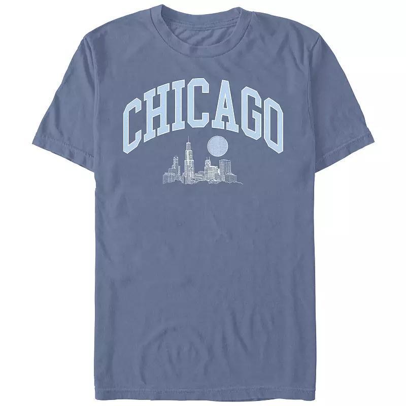 Mens Comfort Colors Chicago Skyline Graphic Tee Product Image