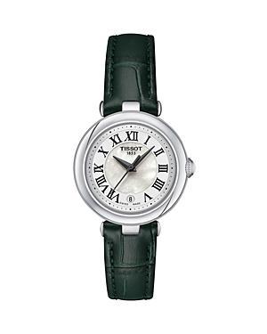 Tissot Womens Bellissima Quartz Analog Green Croco Leather Strap Watch Product Image