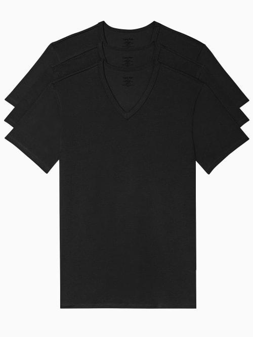 Cotton Stretch V-Neck T-Shirt 3-Pack Product Image