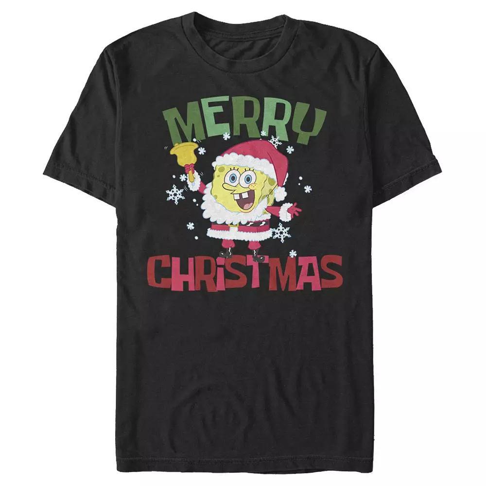 Men's Spongebob Squarepants Santa Tee,  Product Image