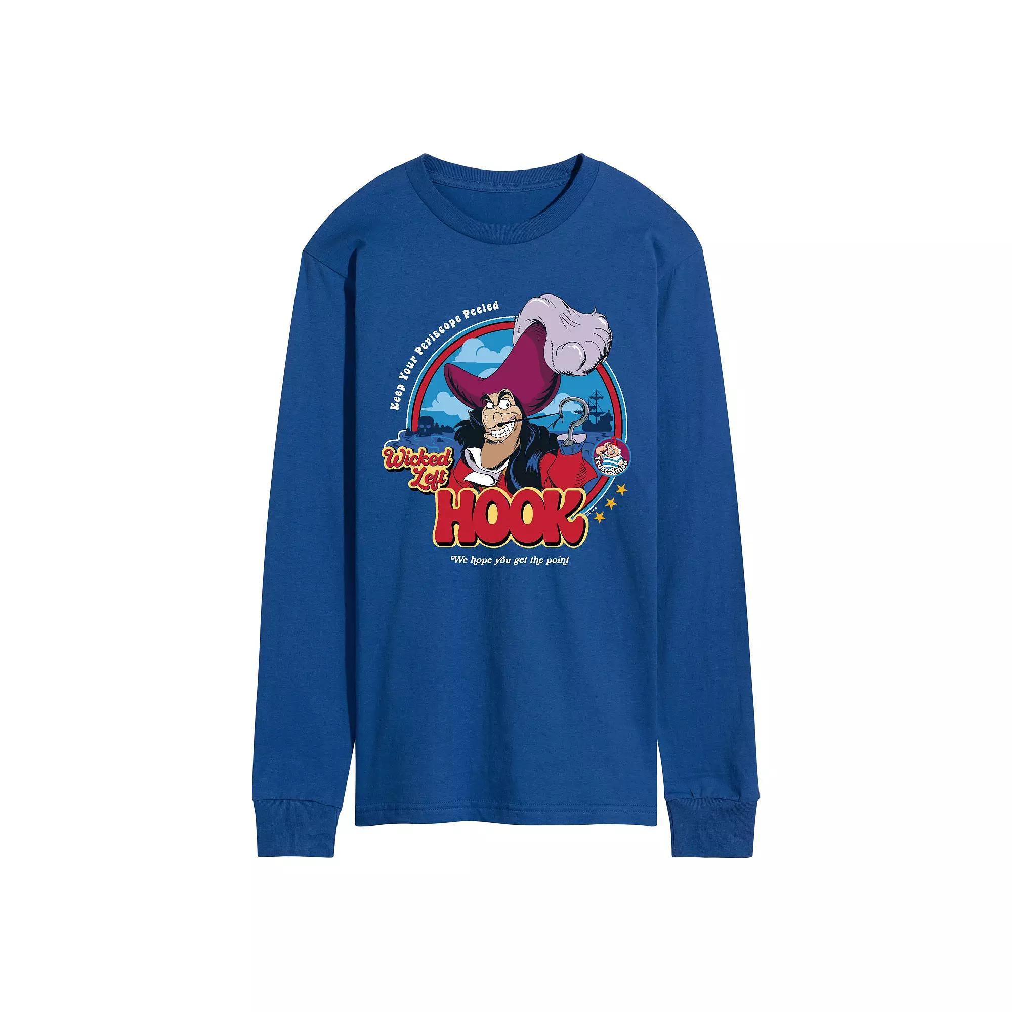 Disney's Peter Pan Men's Wicked Left Hook Long Sleeve, Size: Medium, Blue Product Image