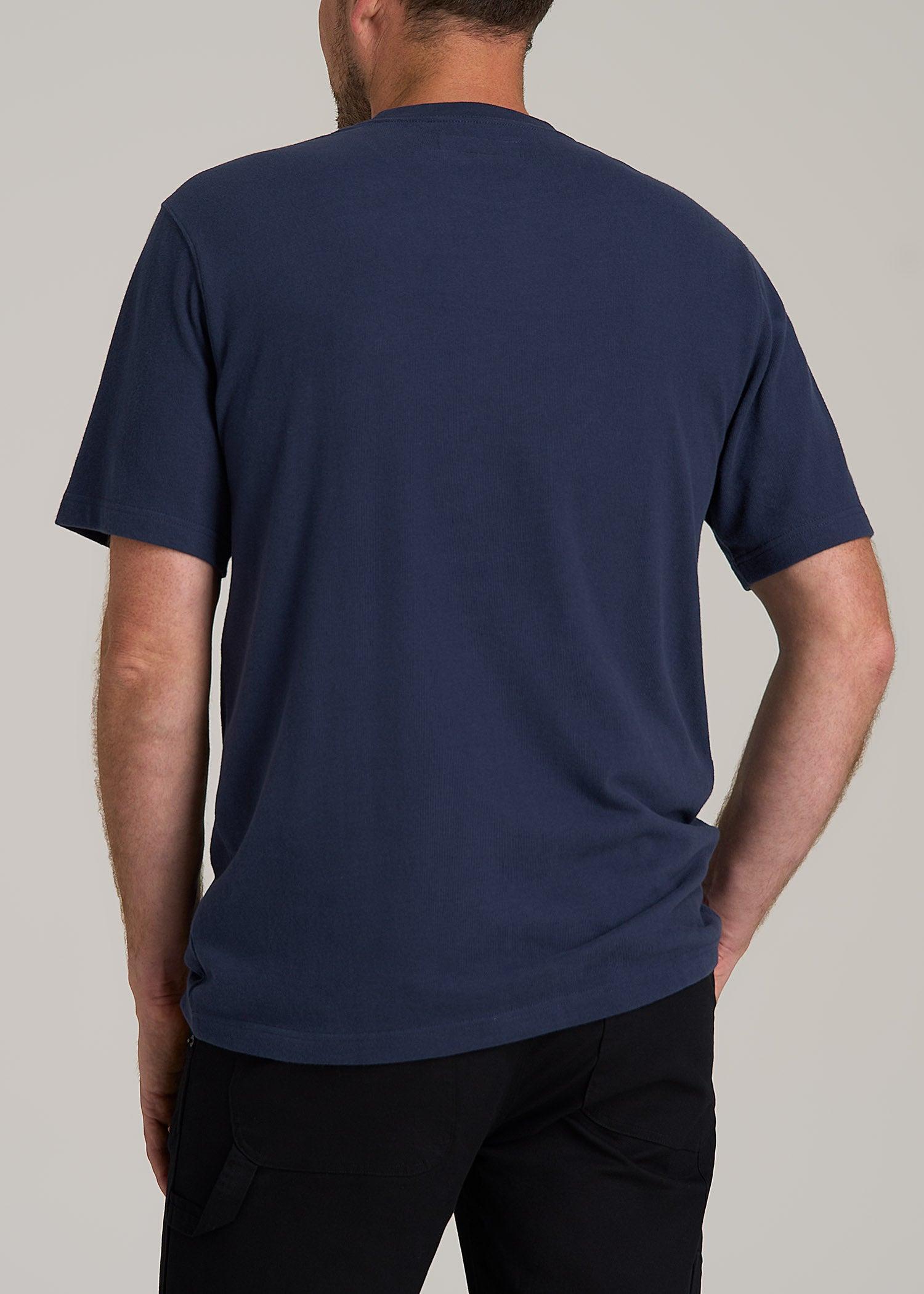 LJ&S Workwear Pocket T-Shirt for Tall Men in Midnight Navy Product Image