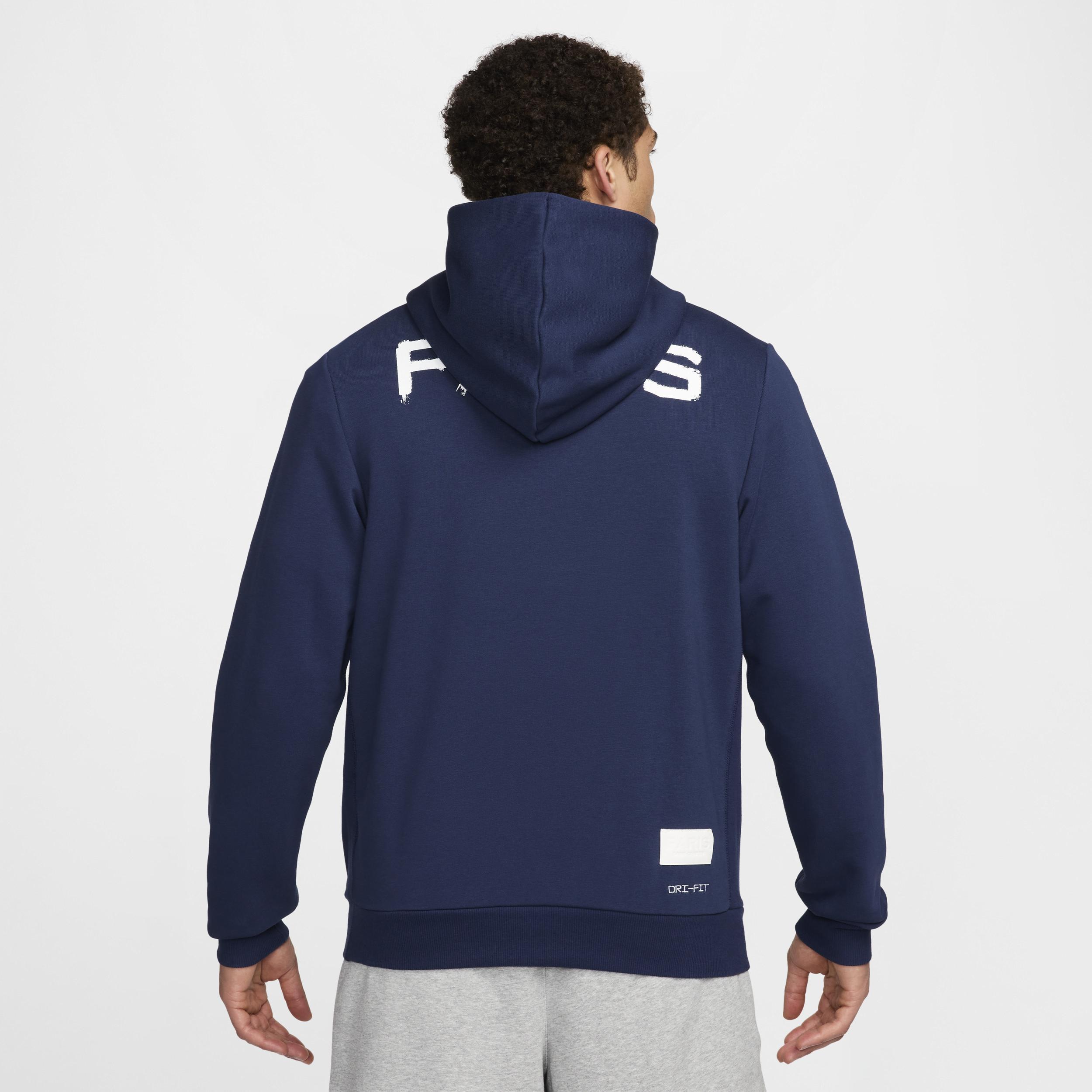 Paris Saint-Germain Standard Issue Nike Mens Dri-FIT Soccer Pullover Hoodie Product Image