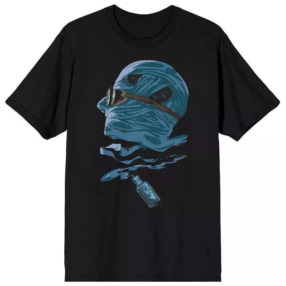 Men's Universal Monsters Invisible Man Short Sleeve Graphic Tee, Size: XXL, Black Product Image