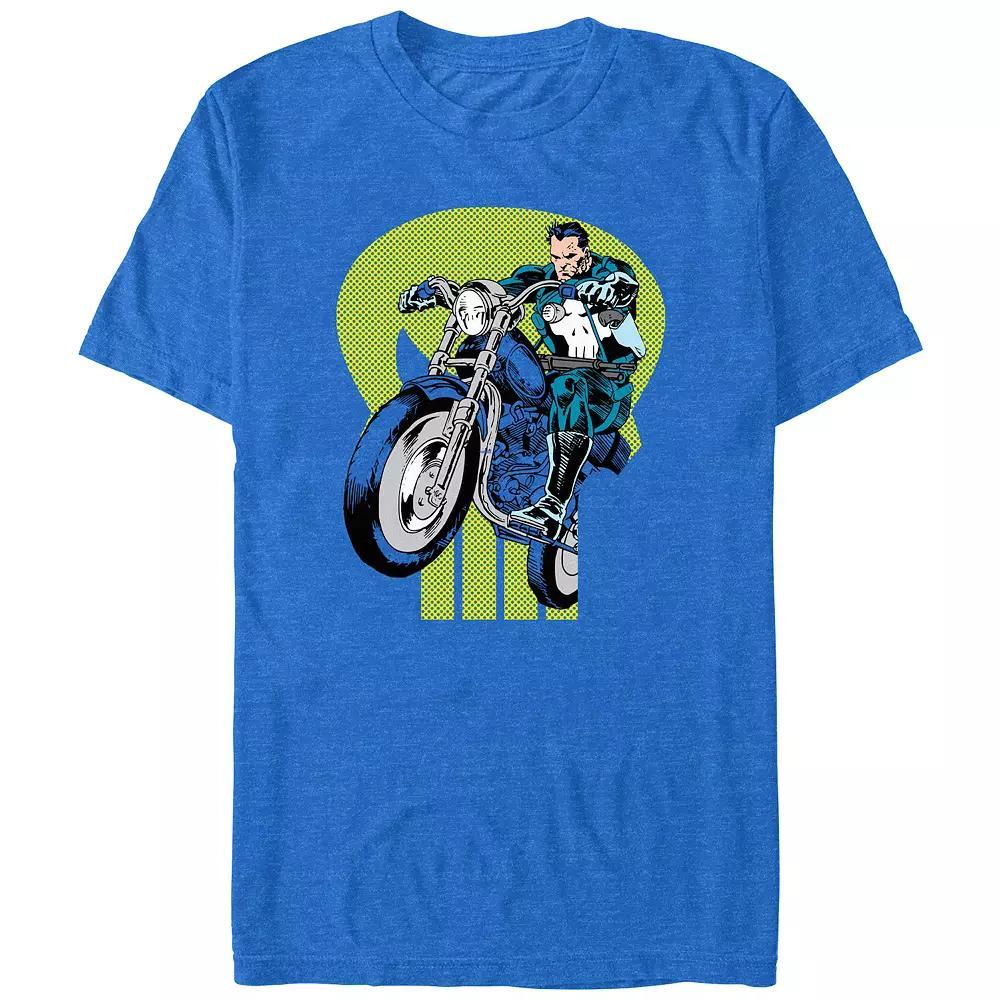 Big & Tall Marvel The Punisher Bike Jump Graphic Tee, Men's,  Product Image