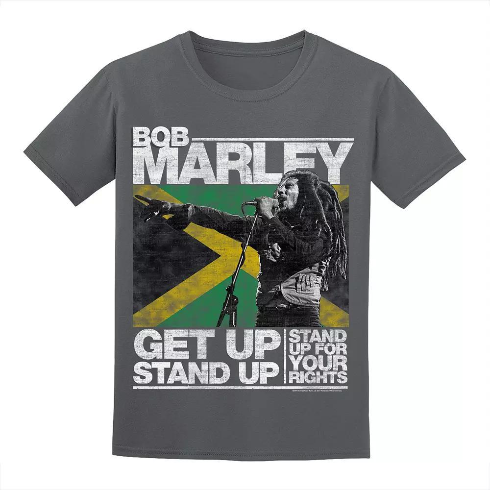 Men's Bob Marley Tee, Size: Small, Grey Product Image
