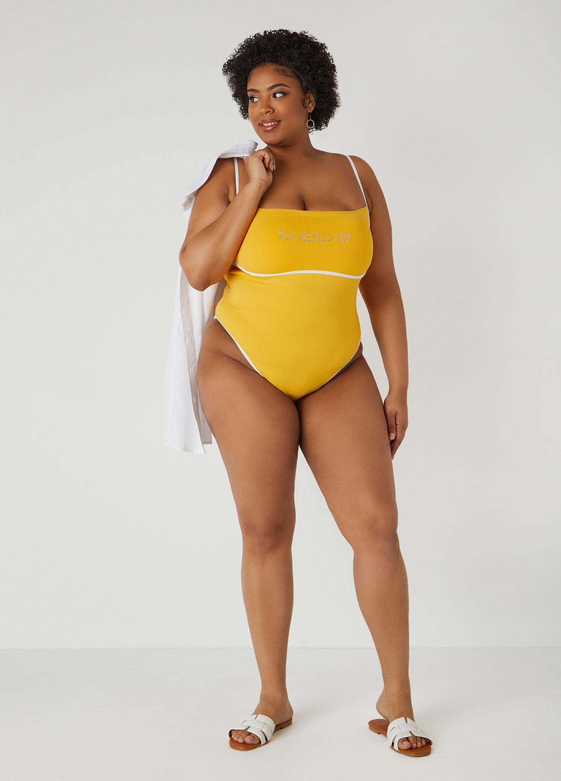 Bebe Ribbed Swimsuit Product Image
