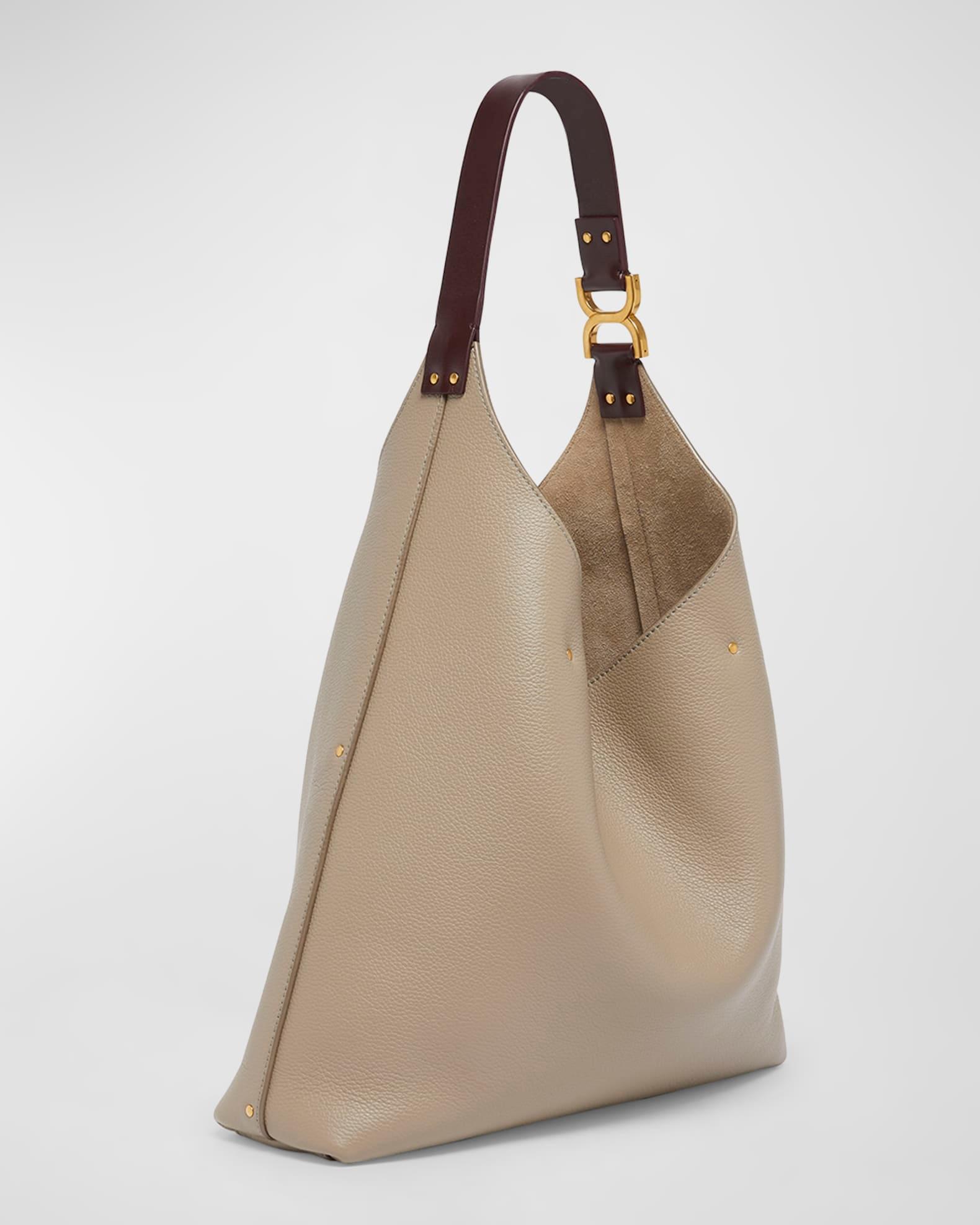 Marcie Hobo Bag in Grained Leather Product Image