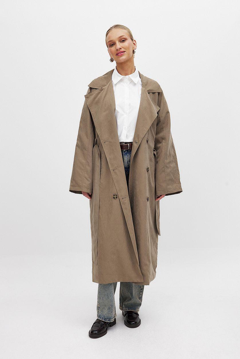 Double Breasted Belted Trenchcoat Product Image