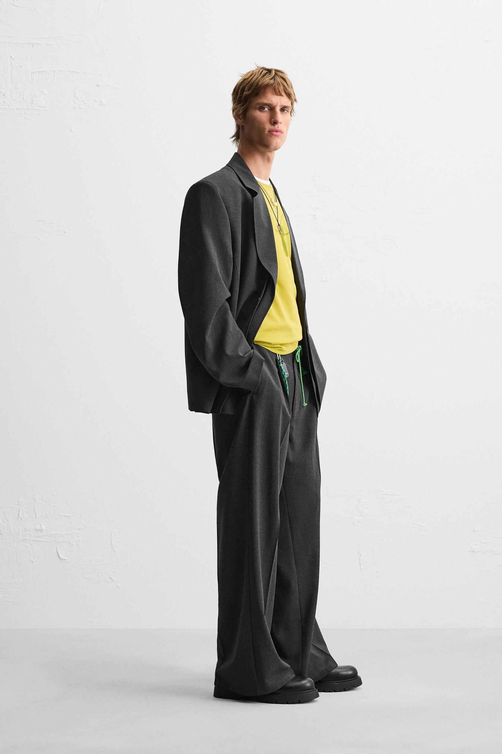 PLEATED SUIT PANTS Product Image