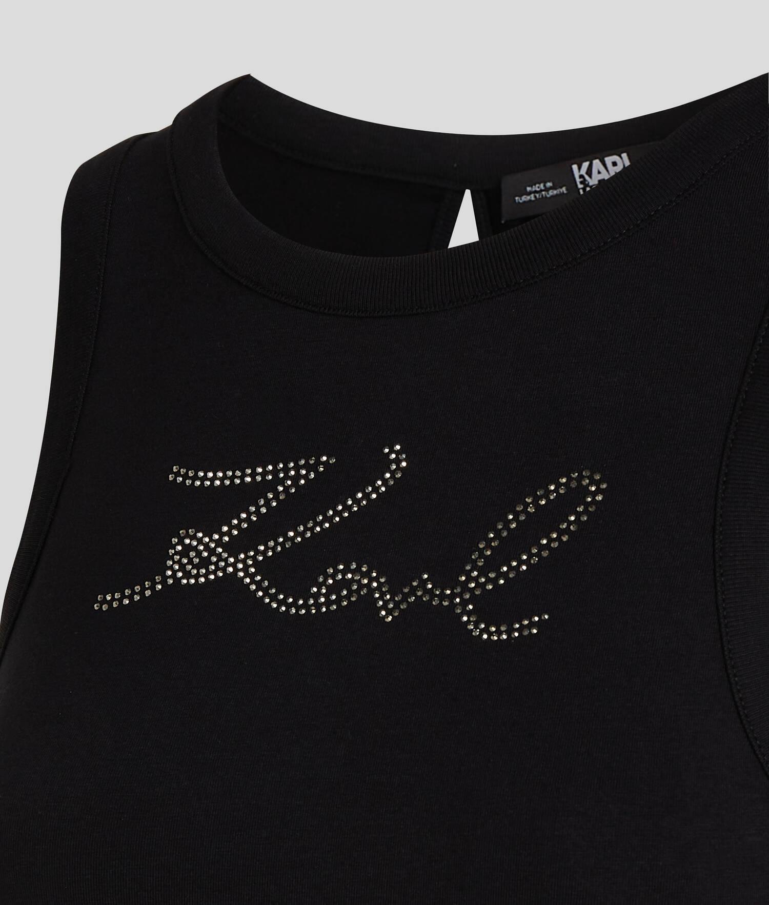 RHINESTONE KARL SIGNATURE TANK TOP Product Image